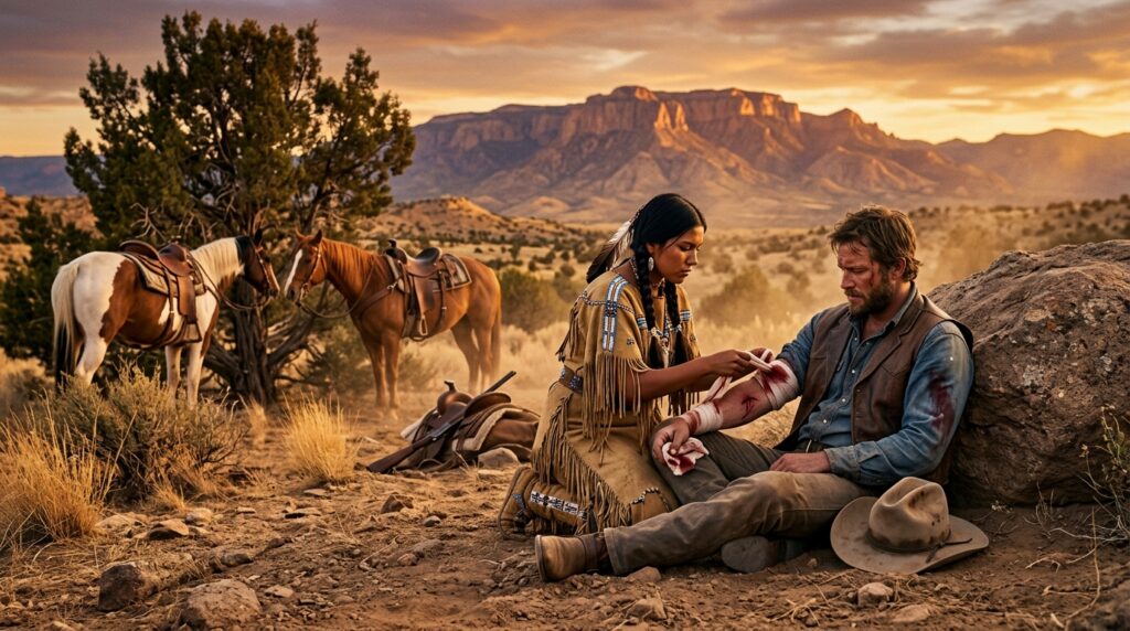 The Apache Girl Who Saved the Dying Cowboy