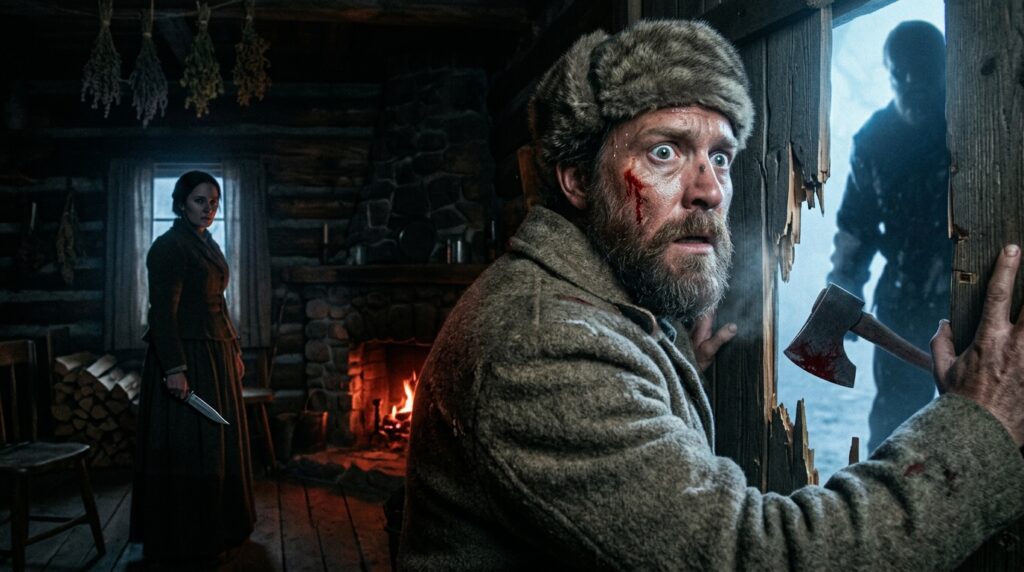 The Mountain Hunter Found a Woman Living Alone in a Snow Cabin… Then a Stranger Knocked.