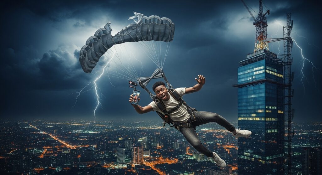 He Climbed for Fame and Nearly Died: The Night Emeka Okafor Fell from the Sky Above Lagos